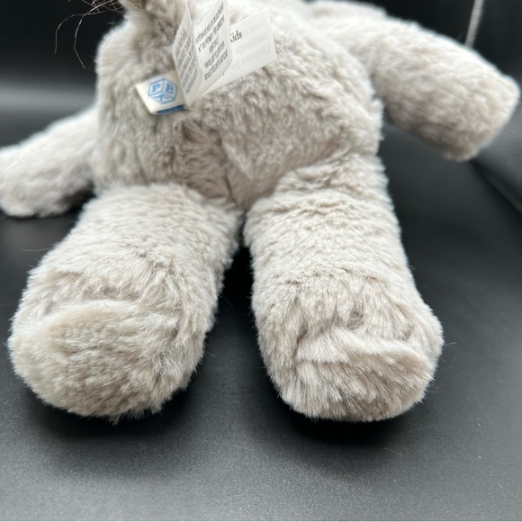 Pottery Barn Kids 11” Gray Elephant White Ribbon 2019 Plush Stuffed Animal Soft - Picture 10 of 14